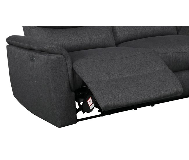 Chaise loungue relax elétrico FAMILY Antracite