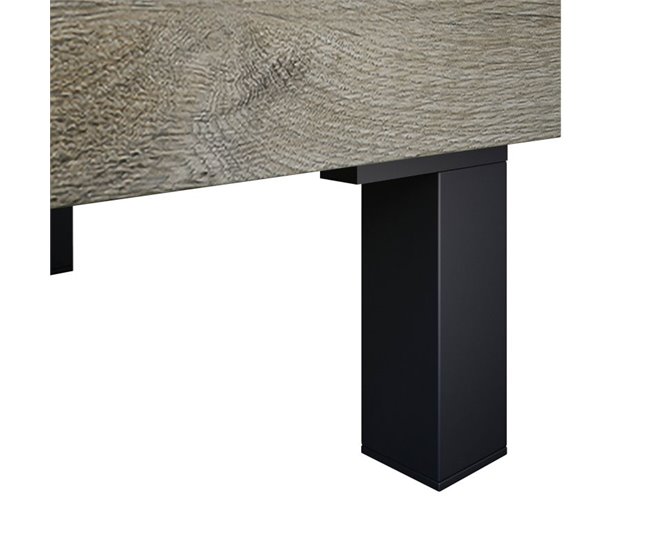 Armário de casa de banho com espelho Sense 3 gavetas Carvalho