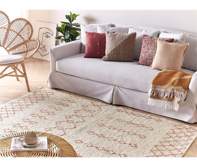 Beliani Pelos curtos BUXAR 140x200 Bege