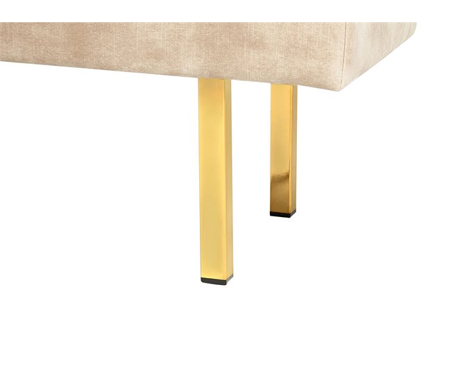 Beliani Banco de cama ROSEVILLE 117x40 Bege