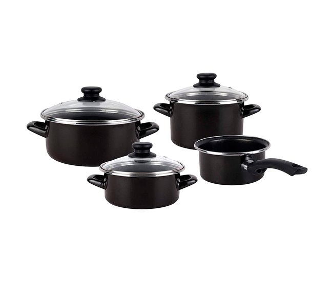 7 -peça de cozinha bateria de ignacio Cinza Claro