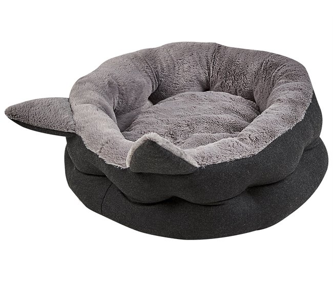 Beliani Cama para mascotas KEPEZ Cinza Escuro