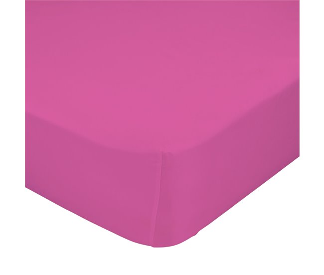 Basic Lençol de baixo FÚcsia