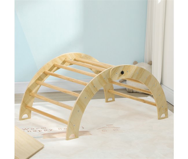 Jogo de Aprendizagem Placa de Pinho Multicamada AIYAPLAY Castanho