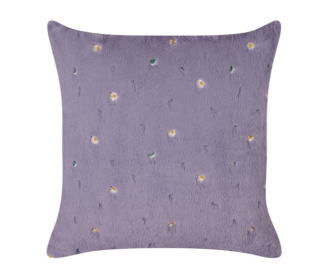 Beliani Almofada decorativa LAVATERA Lavanda