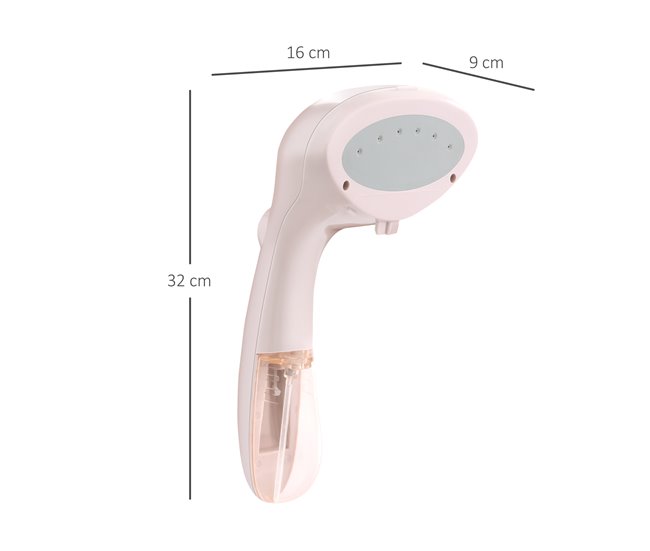 Escova de Engomar a Vapor Vertical PC HOMCOM Rosa