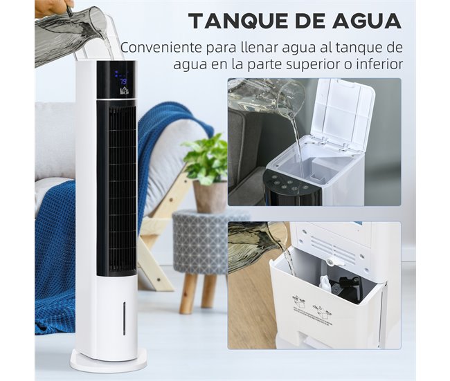 Ventoinha de Torre ABS HOMCOM, casa - aquecimento e climatização Multicor