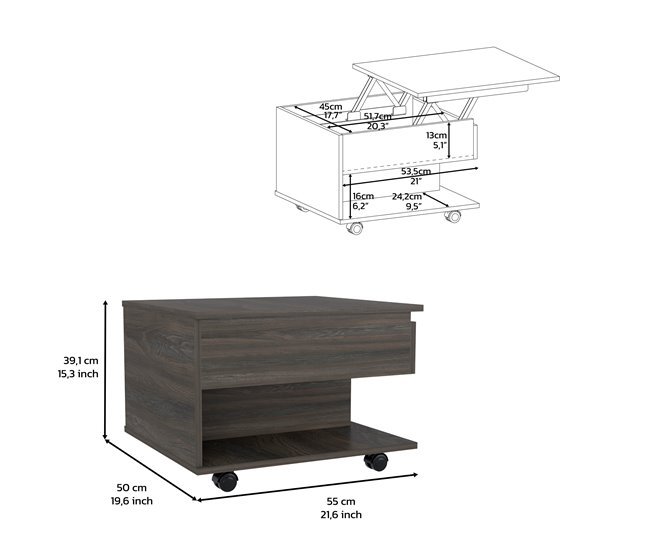 Conjunto Inwood Castanho