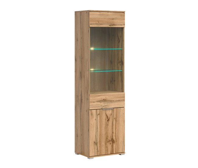 Vitrina Selma 2 portas Madeira