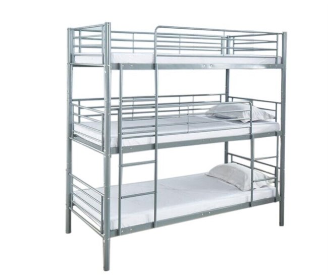 Beliche Triplo Metálico 90cm 201x98 Cinza
