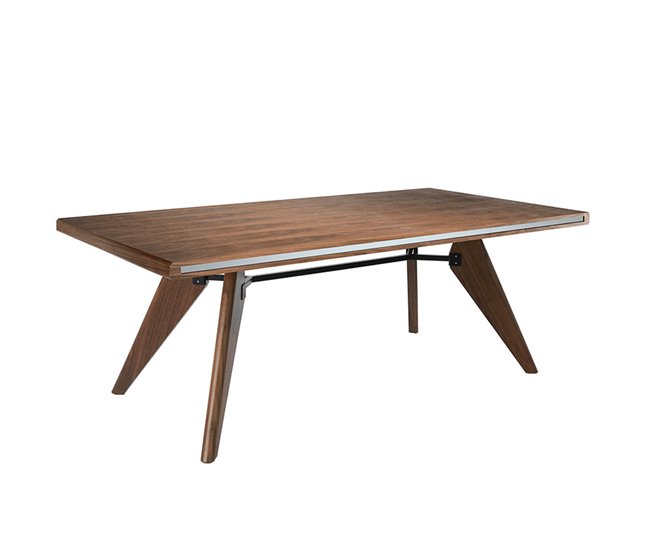 ANGEL CERDA Tabela de jantar retangular nogueira e nogueira 220x110 Nogal