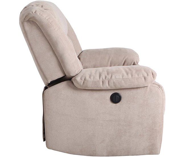 Poltrona CHEF2 relax em tecido Vison