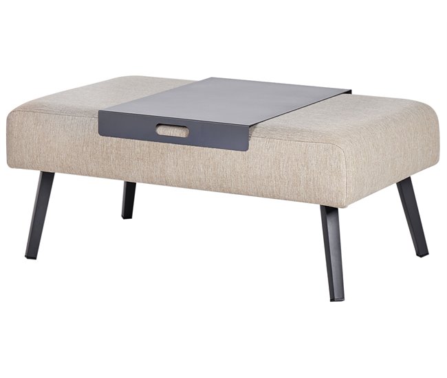 Beliani Conjunto lounge SORRIVOLI Bege