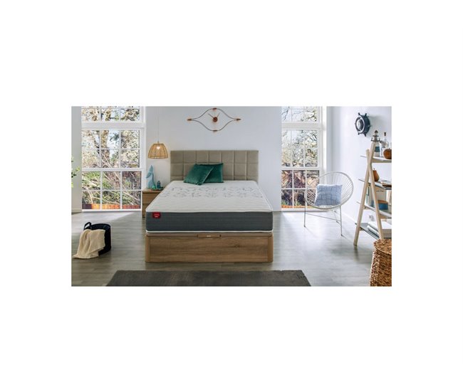 Colchão SKYLIGHT 8 K PIKOLIN de espuma Adaptex + sommier grátis Grupo Pikolin cor cerejeira 