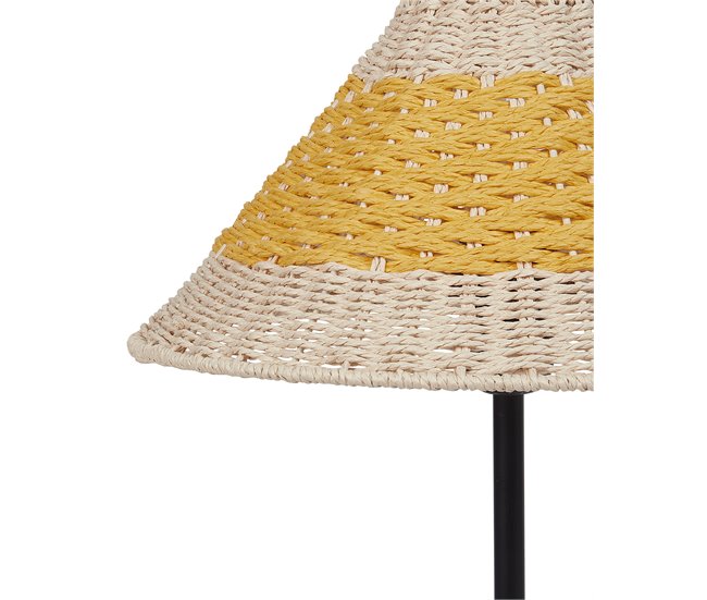 Beliani Candeeiro de mesa MOMBA Amarelo