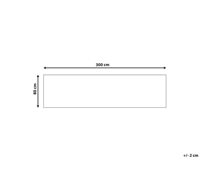 Beliani Pelos curtos ARITAS 80x300 Preto