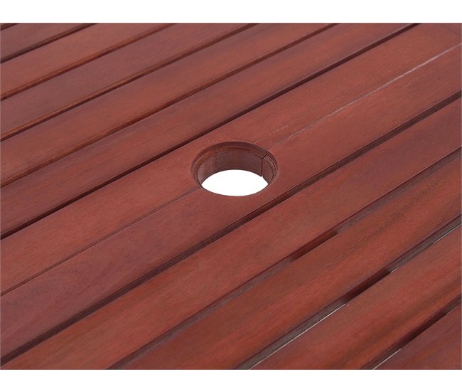 Beliani Mesa extensível TOSCANA Vermelho