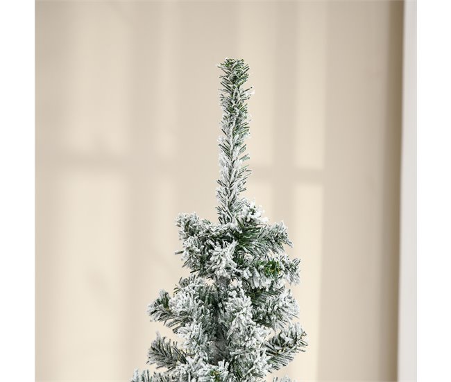 Árvore de Natal PVC e Aço HOMCOM, casa - natal Verde