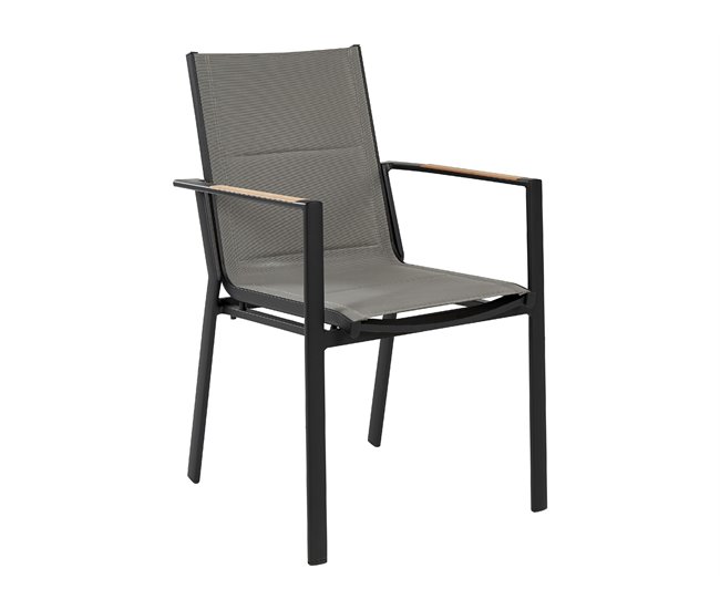 Beliani Cadeira de jardim BUSSETO Preto