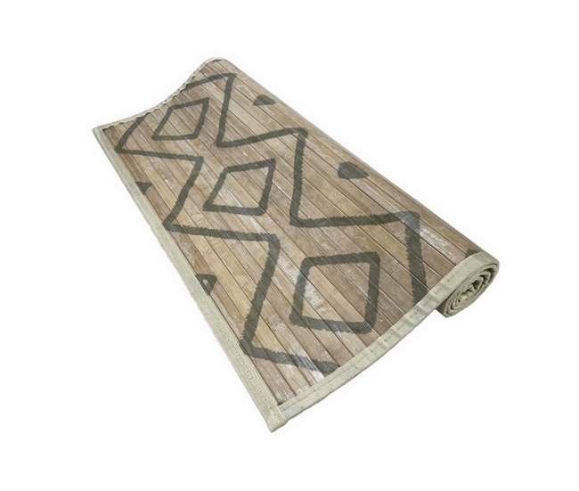  Acomoda Textil - Alcatifa de bambu para interior e exterior. 60x90 Castanho