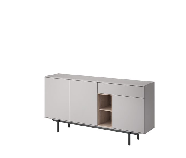 Aparador INOX IK175 Cinza Claro