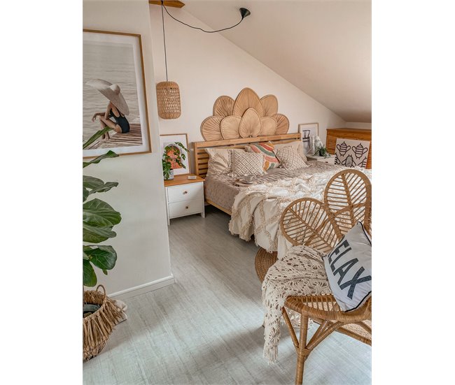 Beliani Cama com estrado Madeira de seringueira CARNAC Castanho
