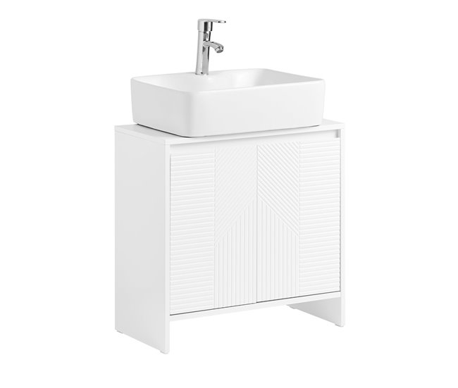 Armário de lavatório para lavatório BZR157-W SoBuy PT Branco