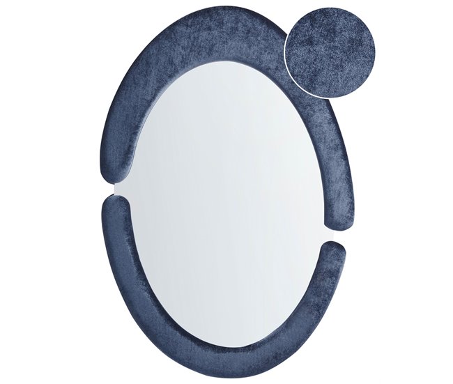 Beliani Espelho MASSAY 53x3 Azul