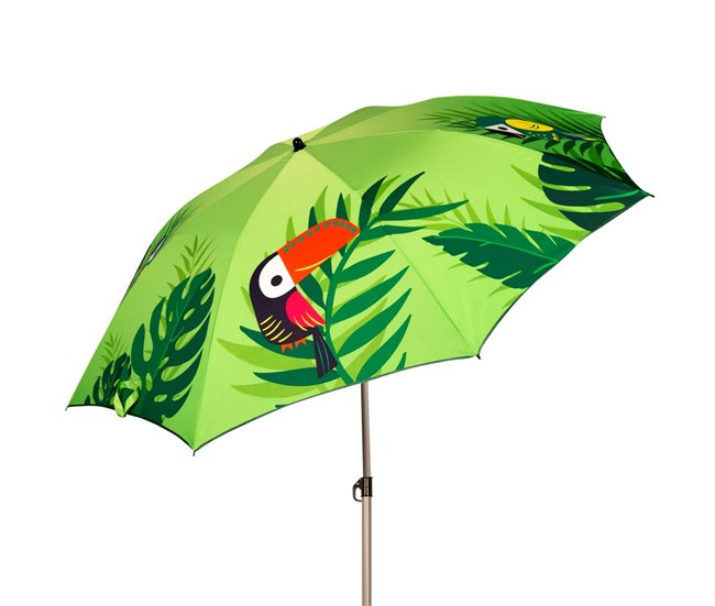 Aktive Guarda-sol tropical inclinável UV40 c/capa Verde