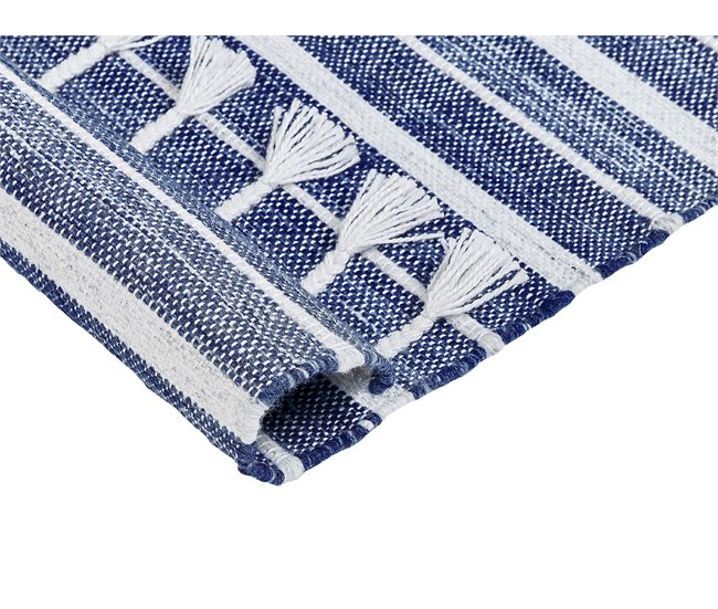 Beliani Entrelaçado BADEMLII 160x230 Azul