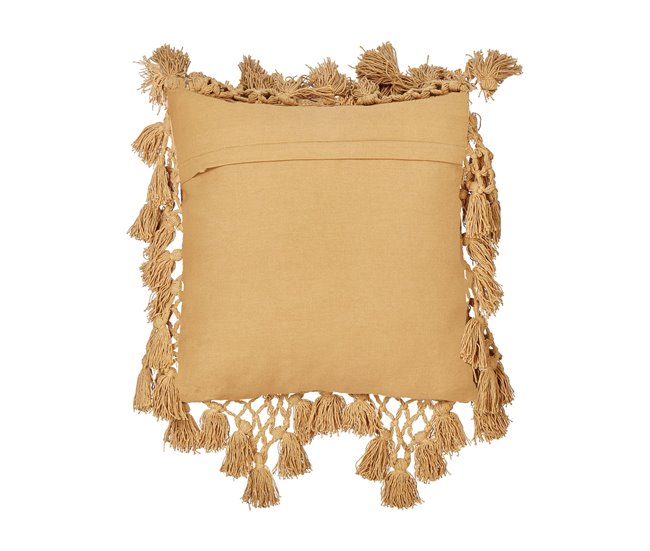 Beliani Almofada decorativa OLEARIA 45x45 Areia