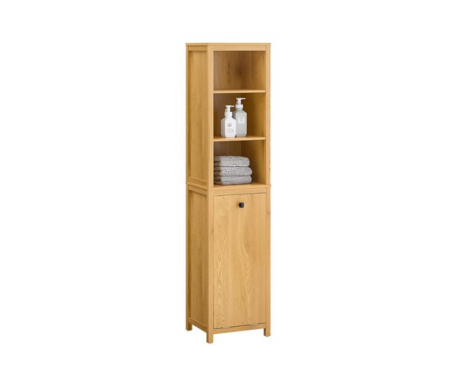 Armário alto de casa de banho Armário alto BZR95 SoBuy PT 35 Branco