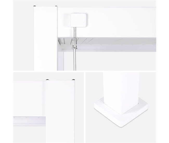 Pérgula bioclimática - Triomphe - alumínio, com lâminas 400x300 Branco