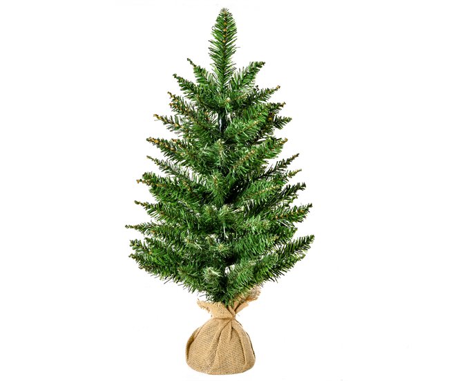 Árvore de Natal PVC, 100%linen, cement HOMCOM, casa - natal Verde