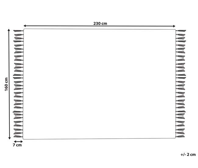 Beliani Entrelaçado NAKKAS 160x230 Multicor