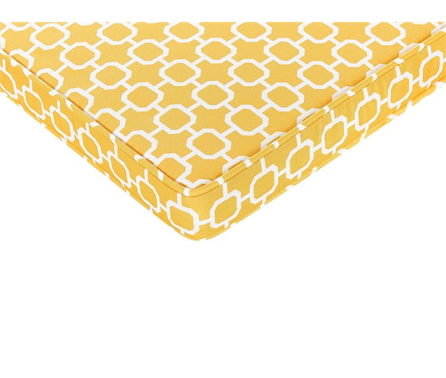Beliani Almofada de assento para exterior TERNI 34x37 Amarelo