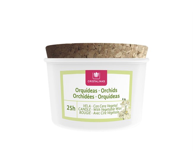 Vela aromática em vaso de vidro Verde