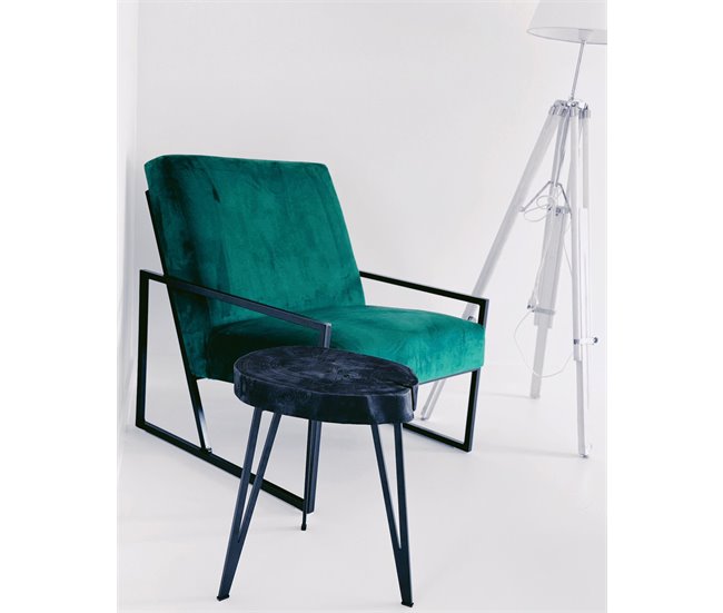 Beliani Poltrona DELARY Azul/ Verde