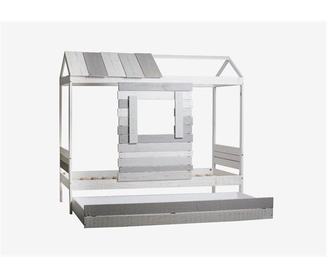Gavetão opcional para cama CABANA Branco/cinza
