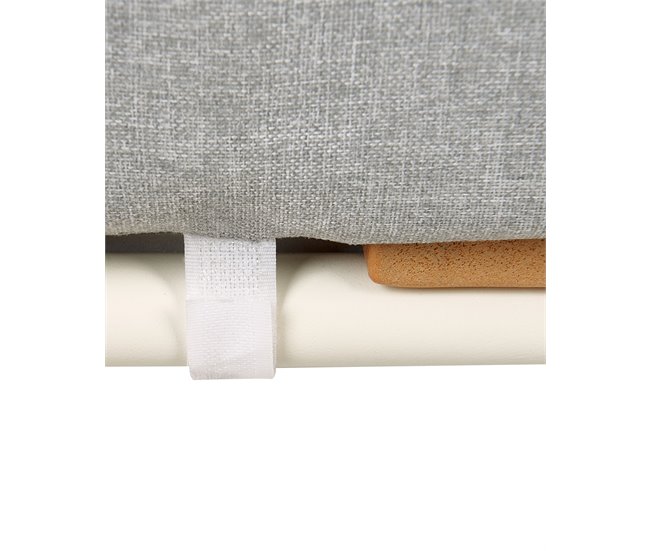 Beliani Cadeira de jardim SENISE Branco/cinza