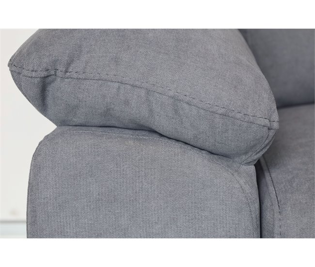 Sofá de canto KENDAL com cama e arca Cinza