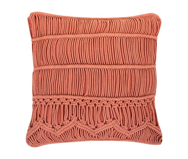 Beliani Almofada decorativa AKKOY Laranja
