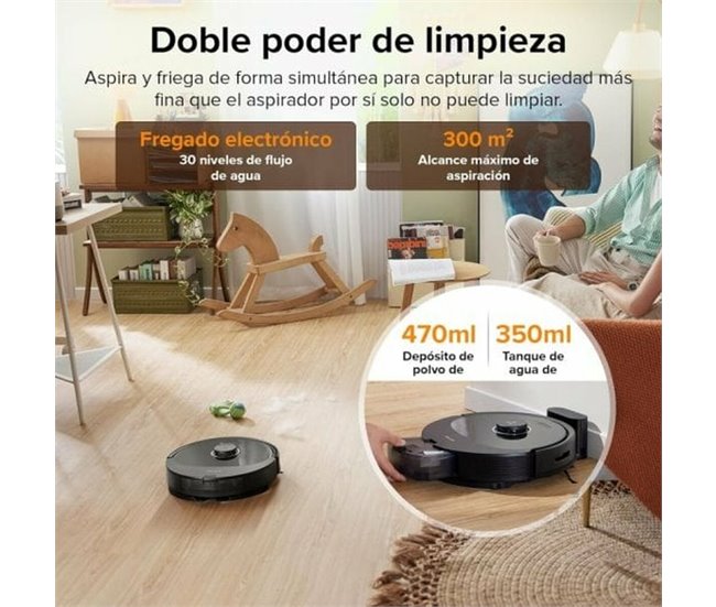Robot Aspirador Q8 Max Preto