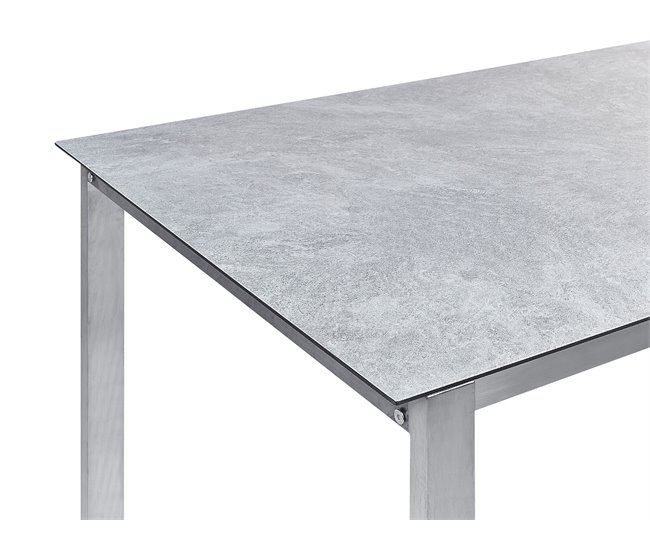Beliani Conjunto de refeição COSOLETO/GROSSETO Branco
