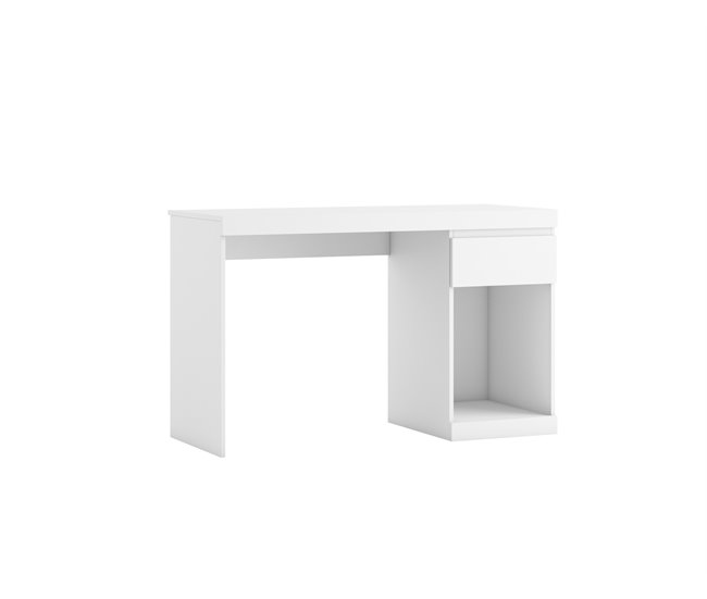 Secretária de escritório BORO 1 gaveta branco Branco