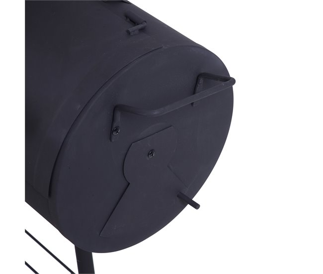 Barbecue a Carvão Aço laminado a frio e madeira Outsunny Preto