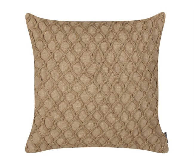 Beliani Almofada decorativa COLLOMIA Bege
