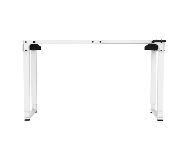 Estrutura de secretária Kirkkonummi ajustável em altura em aço 135x55 Branco