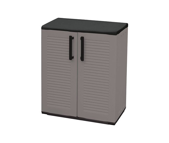 Armário de exterior em PVC Cinza