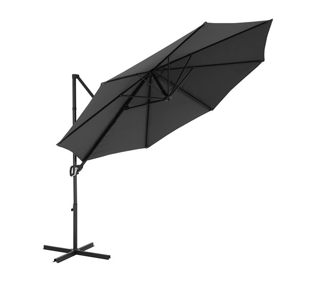 Guarda-sol ABBY 300x300x245cm Cinza Escuro